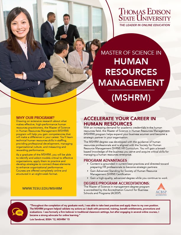 Online Human Resources Masters